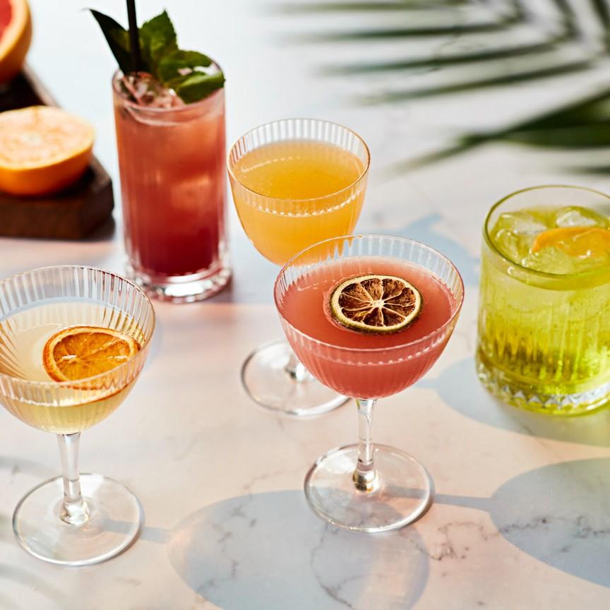 Several different cocktails